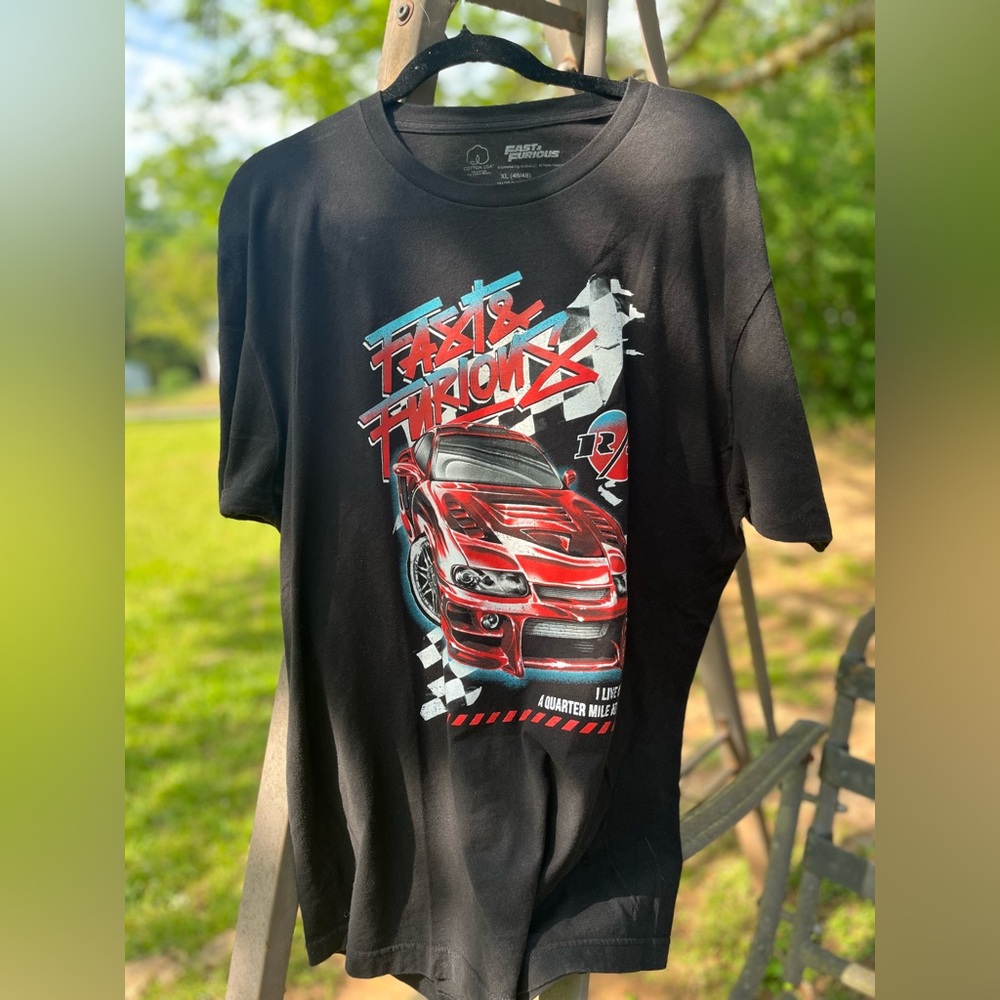🆕. Fast and Furious Men’s Blackish gray  T-Shirt. XL
